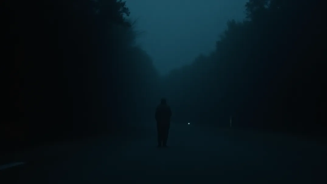 暗い夜の風景