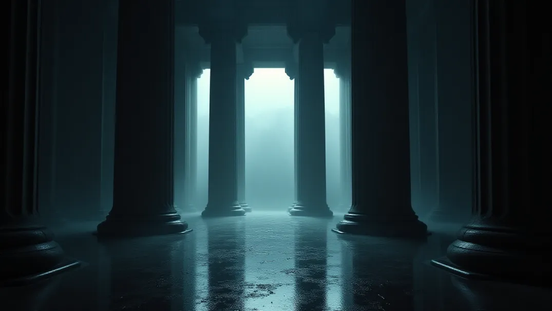 Großer Saal bei Nacht