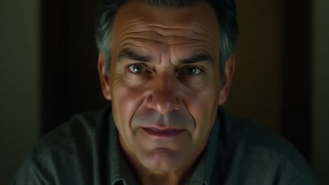 Hopeful Middle-Aged Man