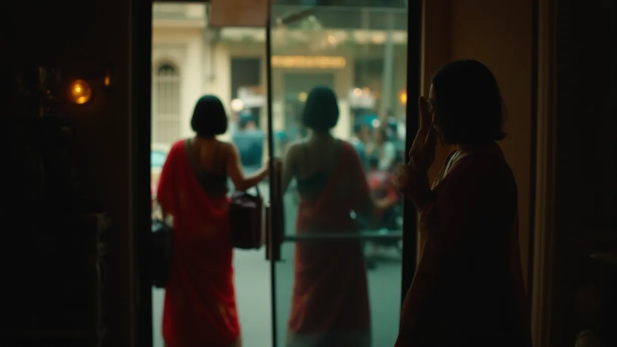 Two Men In Disguise As Housewives In Modern Day Chennai