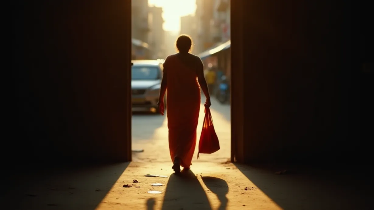 Two Men In Disguise As Housewives In Modern Day Chennai