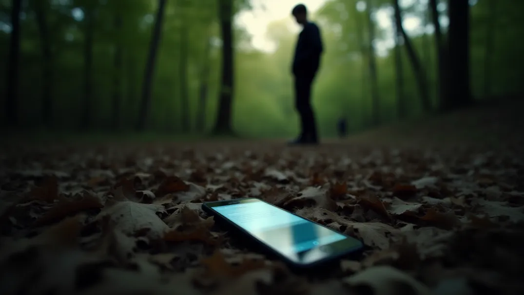 ত্যাগ করা স্মার্টফোনের সঙ্গে বন পরিষ্কার