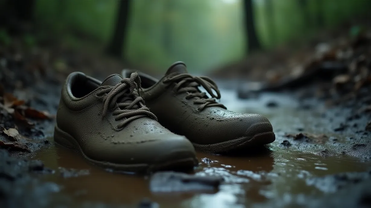 The Boy And His Broken Sneakers