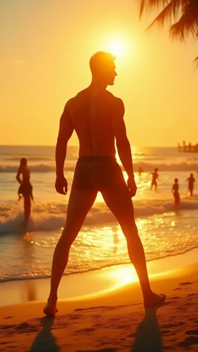 Ethan am Tropischen Strand