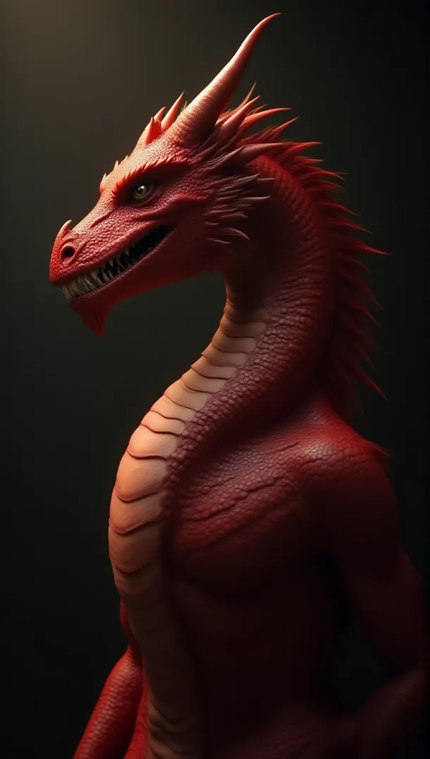 Kolosser Roter Drache