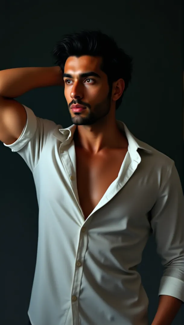 Uomo Muscoloso in Abbigliamento Casual